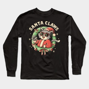 Santa Claws Ugly Sweater by Tobe Fonseca Long Sleeve T-Shirt